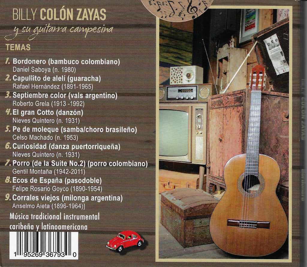 BILLY COLÓN ZAYAS Y SU GUITARRA  CAMPESINA - Bordonero