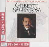 GILBERTO SANTA ROSA - En vivo desde el Carnegie Hall *(cd usado)