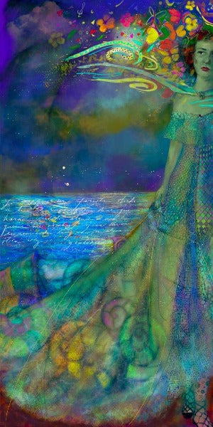 Y ENTONCES - grabado digital sobre lienzo dedicado a Sylvia Rexach