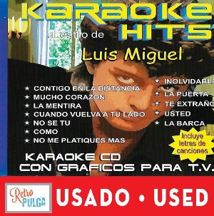 LUIS MIGUEL - Grandes Éxitos de Luis Miguel (Karaoke CD + G)* (cd usado)